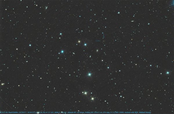P/2023 B1 PanSTARRs - астрофотография