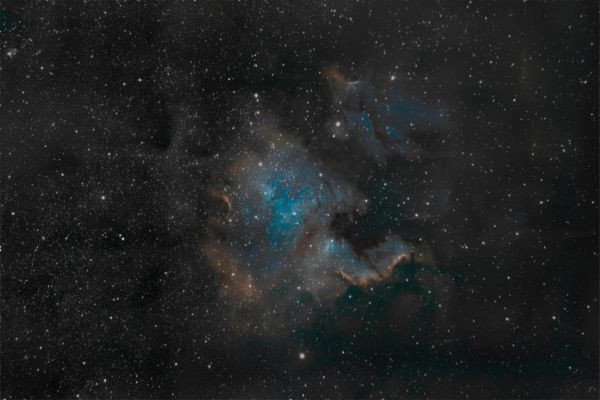 NGC 7000 (reprocessed, false SHO) - Astrophotography