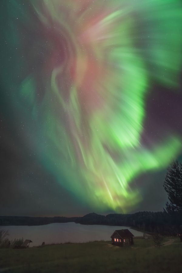 Northern lights over Kenozerye - Astrophotography