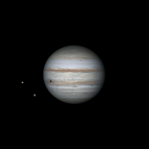 Юпитер, Ганимед и Ио 01.08.2022 - астрофотография