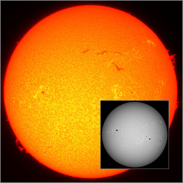 Chromosphere in Ha and CaK, 31.05.2026 - Astrophotography
