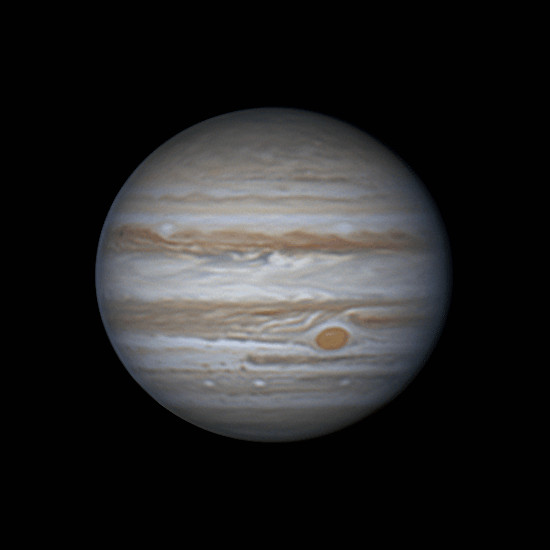 Animation. Ganymede emerges from shadow, then is occulted by Jupiter. - Astrophotography