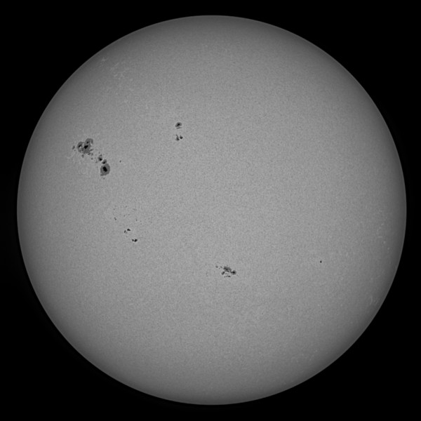 Active Sun with sunspot groups on June 27, 2026 - Astrophotography