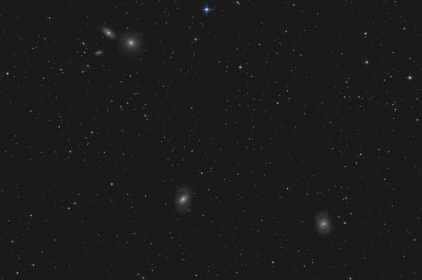 Leo Galaxy Group - M95, M96, M105, etc. - астрофотография