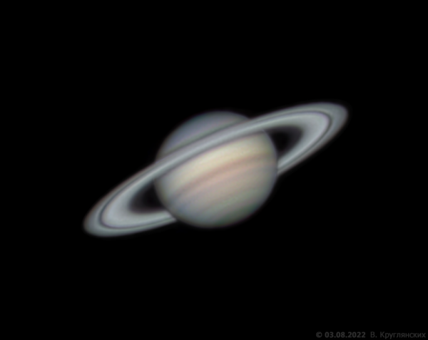 Сатурн 3 августа 2022 - астрофотография