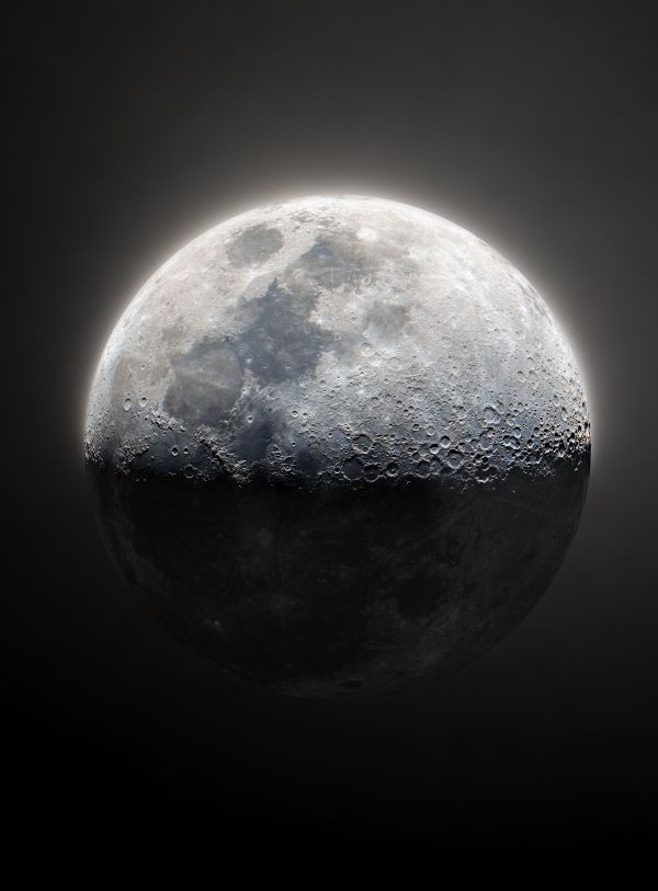 First quarter of Moon Phase - Astrophotography