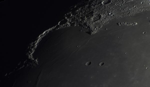 Луна, залив Радуг - астрофотография