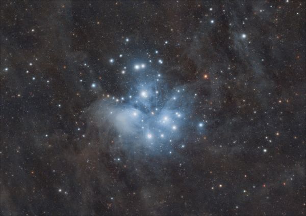 M45 Pleiades (7 sisters, Subaru, etc.) - Astrophotography