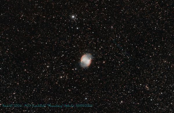 M27 - DumbBell "planetary" Nebula - Astrophotography