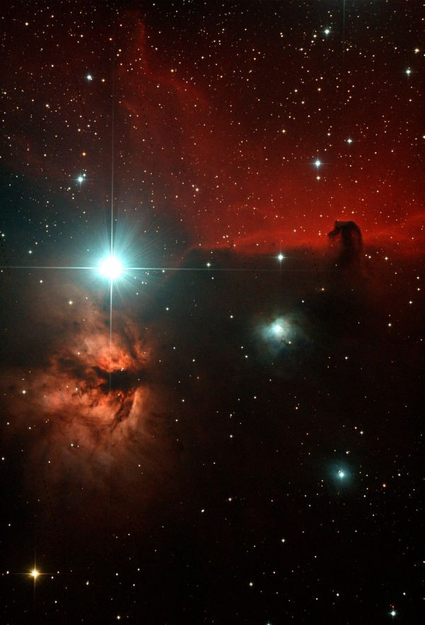 Flame and Horsehead Nebulae - Astrophotography