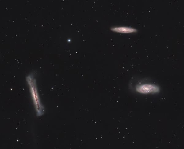 The Leo Triplet (M 65, M 66, NGC 3628) - Astrophotography
