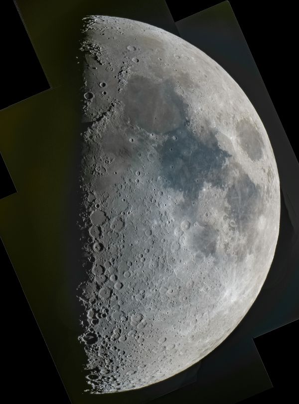Панорама Луны 10 апреля  - астрофотография