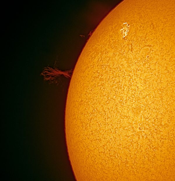 Огромный протуберанец Солнца от 26.08.2022 - астрофотография