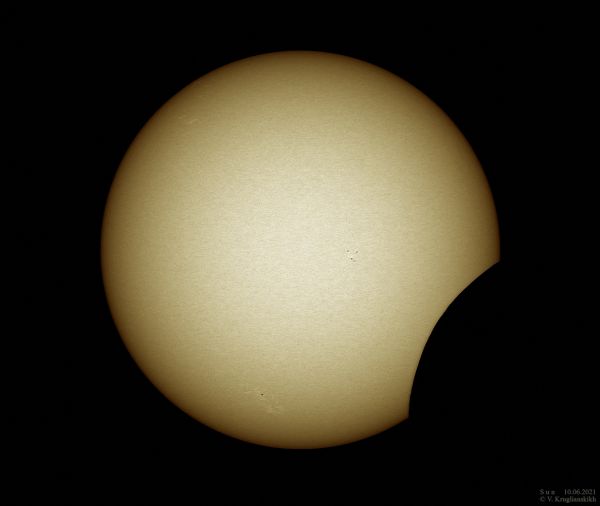 Солнечное затмение. 10 июня 2021 - астрофотография