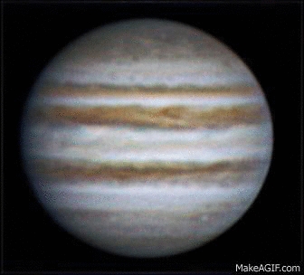 Rotation of Jupiter, 5 feb 2013, 21:38-21:55 - астрофотография