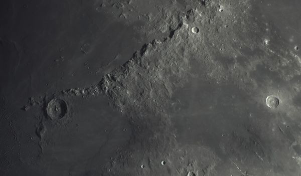 The Apennine Mountains and crater Eratosthenes - Astrophotography