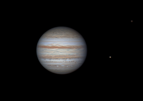 Юпитер, Ио и Каллисто 11.08.22 (3:20) - астрофотография