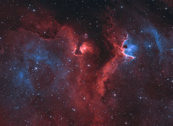 Фрагмент туманности IC1848 “Душа” - астрофотография
