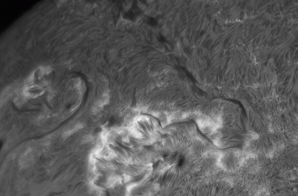 Active region 4197 for 35 minutes. August 27, 2025 - Astrophotography