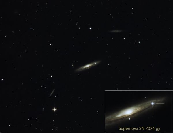 Supernova 2024 gy - астрофотография