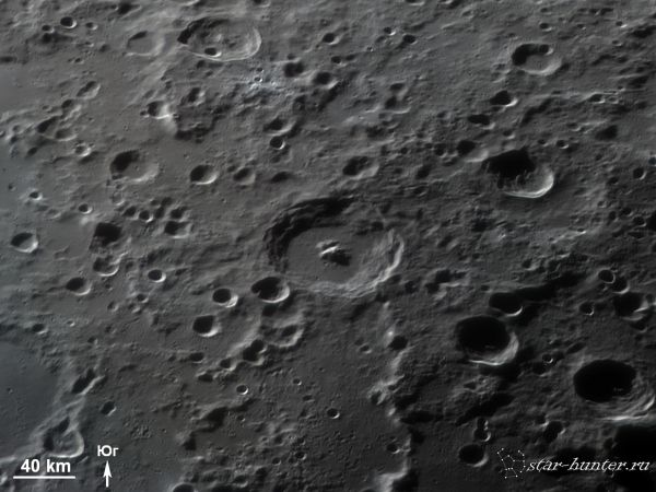 Кратер Пикколомини, 15 января 2016 года, 18:11 - астрофотография