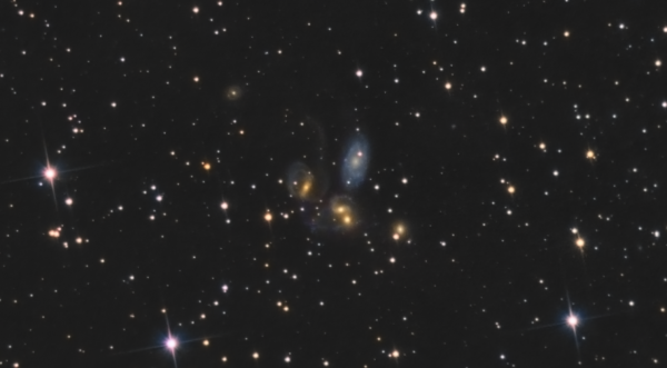 Квинтет Стефана (NGC 7317, NGC 7318A, NGC 7318B и NGC 7319) - астрофотография