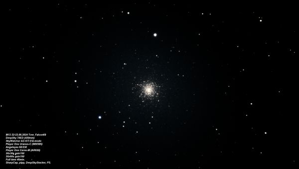 M13 Большое скопление в Геркулесе - астрофотография