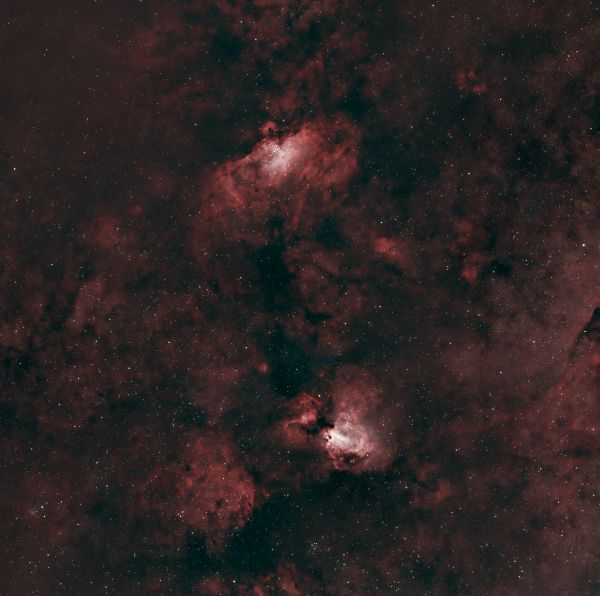 M16, M17 - астрофотография
