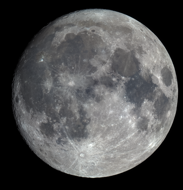 Луна 10.12.2019. Мозаика из 8 снимков. - астрофотография