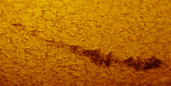 Solar filament (26 may 2015, 13:33) - астрофотография
