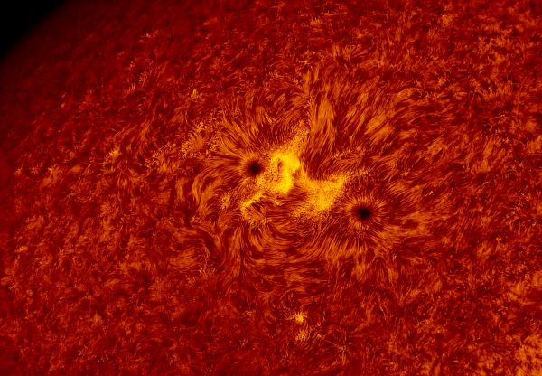 2016.03.20 Sun AR2524 H-Alpha - астрофотография