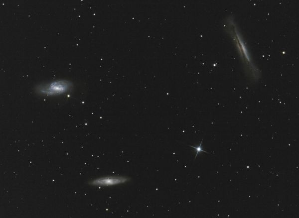 M65, M66, NGC 3628 - астрофотография