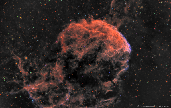 This IC443 Jellyfish nebula looks like a creepy skull - астрофотография