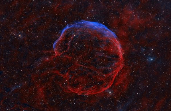 SNR G116.9_00.1, LBN 576, Abell 85 "Последний выдох господина ПЖ" V2 - астрофотография