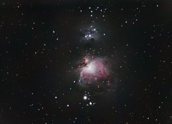 Туманности М42 и Бегущий человек - астрофотография