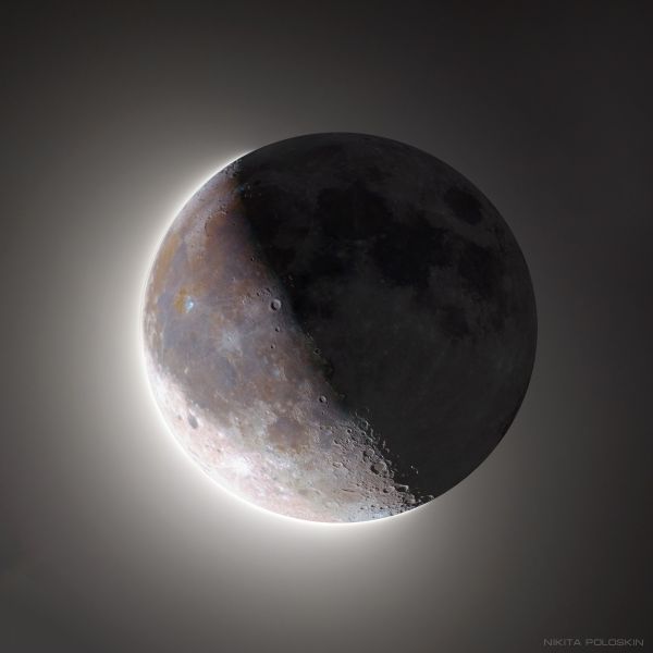 Луна 9 ноября - астрофотография