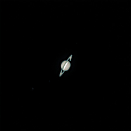 Tomorrow's Saturn and a bit of Titan with Rhea. - Astrophotography