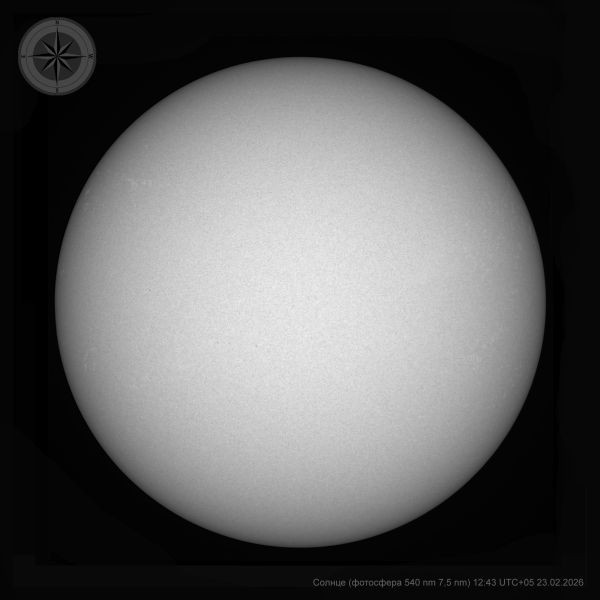 Sun 12:43 UTC+05 23.02.2026 - Astrophotography