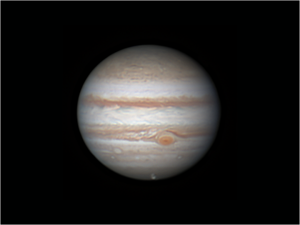 Юпитер и Ганимед UTC 17.08.2023  00-24 - астрофотография