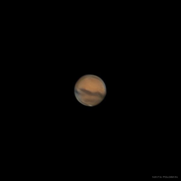 Марс 6 октября - астрофотография