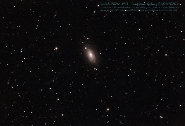 M63 Sunflower Galaxy - Astrophotography
