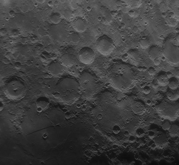 Луна-кратеры Арзахель-Берт-Тебит-Вернер-Прямая стена и их окрестности-09.05.2022 - астрофотография