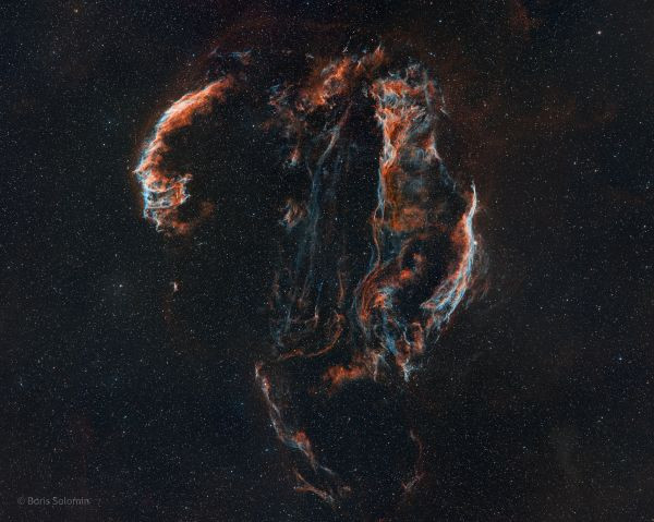 Veil. 2x1 mosaic. - Astrophotography