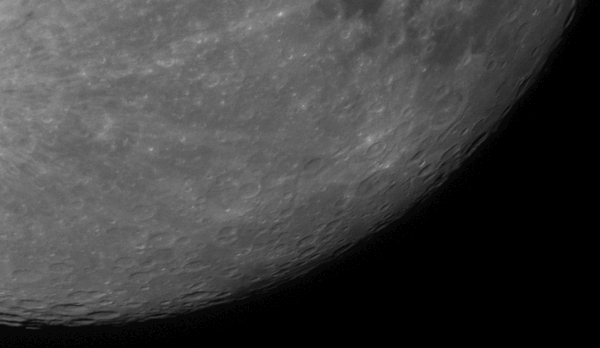 Lunar transit of an airplane gif
