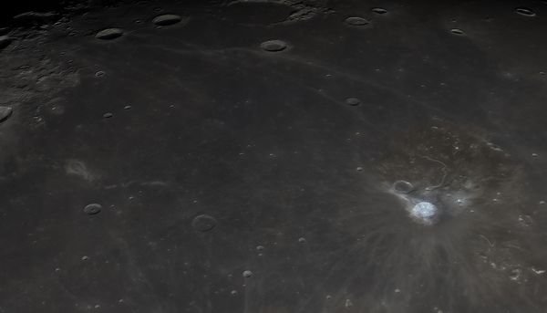 The Moon, a section of the Ocean of Storms