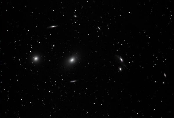 NGC 4438 and NGC 4435 - The Eyes Galaxies - Astrophotography