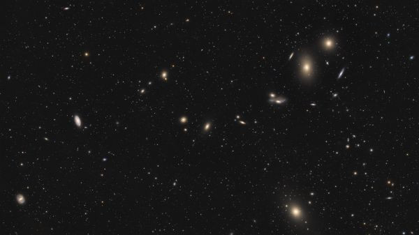 Markarian Chain wide view - Astrophotography