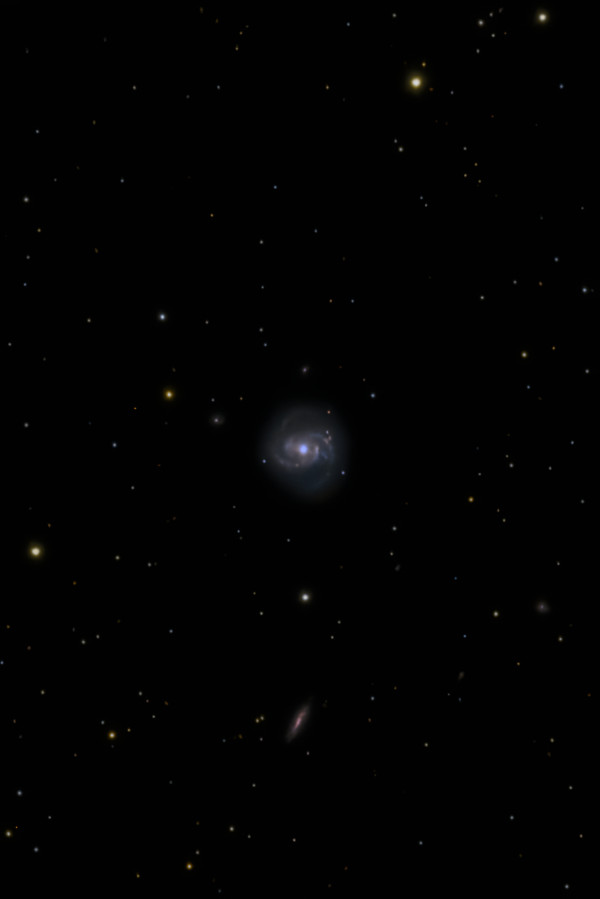 M100 is a barred spiral galaxy in the constellation Coma Berenices. - Astrophotography