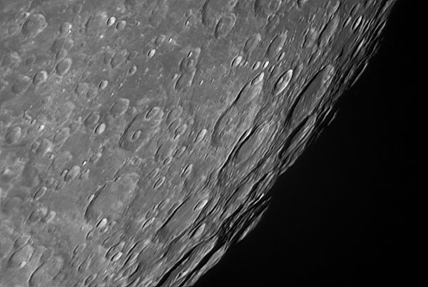 Фрагмент Луны - астрофотография