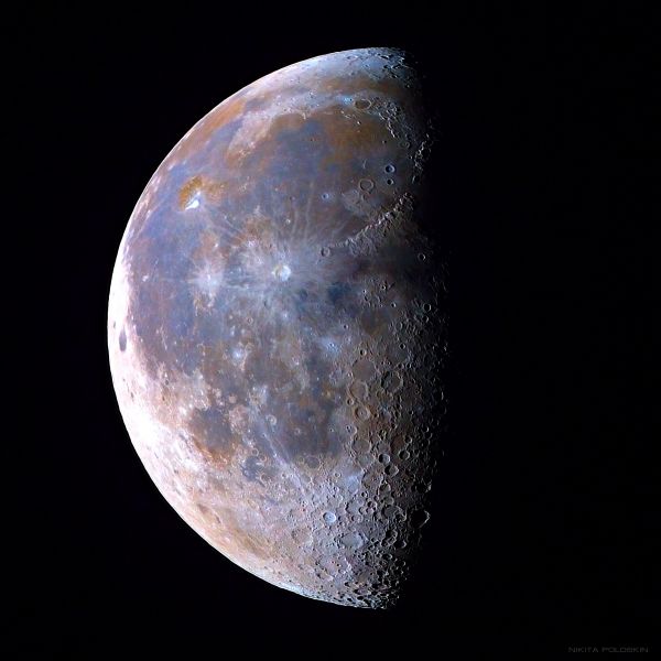 Луна 5 марта - астрофотография